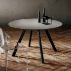 Runder Esstisch aus laminiertem Fenix Made in Italy - Lingotto Viadurini