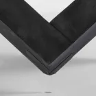 Runder Esstisch aus Holz mit Glasplatte Bao, modernes Design Viadurini