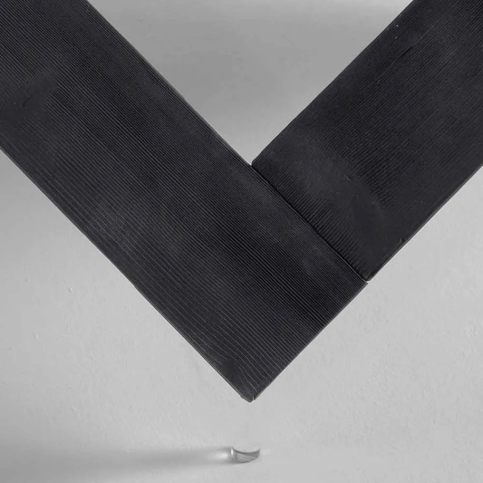 Runder Esstisch aus Holz mit Glasplatte Bao, modernes Design Viadurini