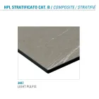 Runder Esstisch aus Metall und laminiertem HPL Made in Italy - Bastiano Viadurini