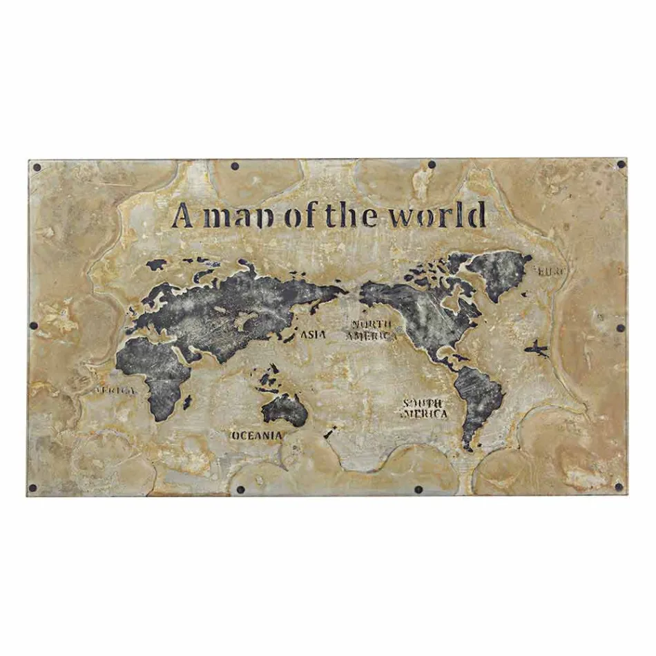 Esstisch im Industriestil mit Platte aus Mdf und Glas Homemotion - Brasilien Viadurini