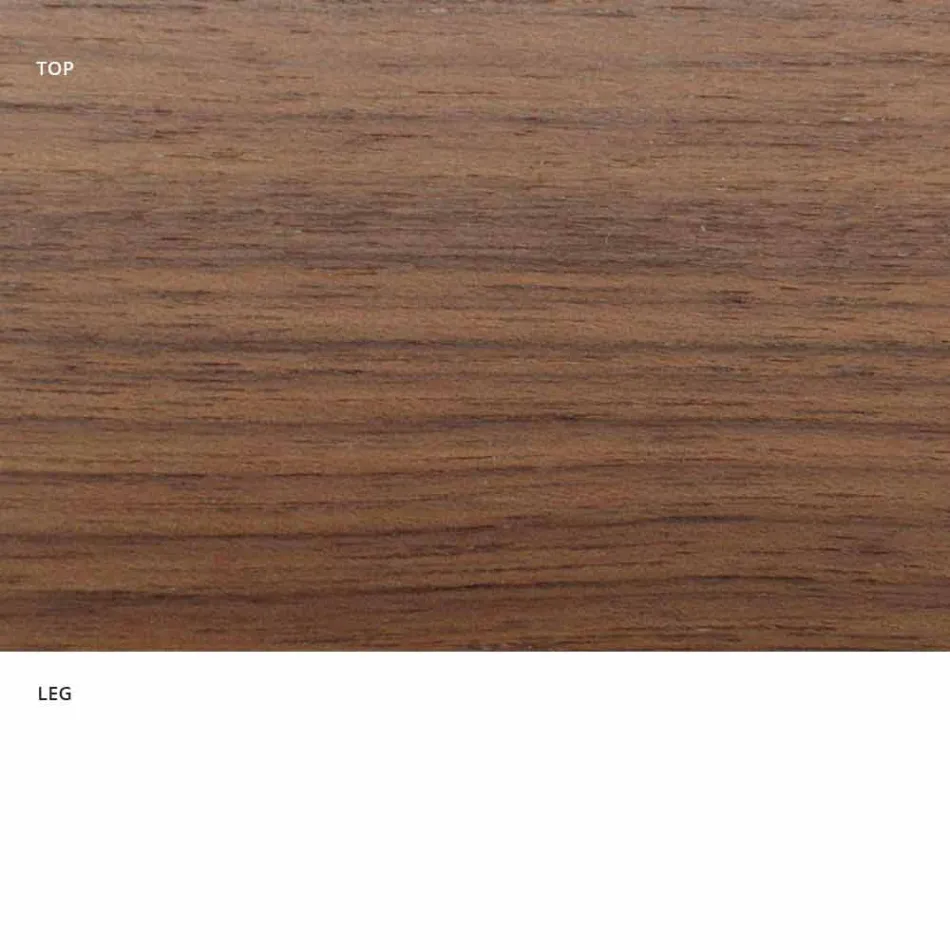 Runder Esstisch mit fein furnierter Platte, hergestellt in Italien – Dollars Viadurini