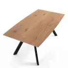 Wohnzimmertisch mit Stahlbeinen und MDF-Platte – Terullio Viadurini