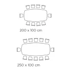Fester Wohnzimmertisch mit Holzgestell, hergestellt in Italien – Equatore Viadurini