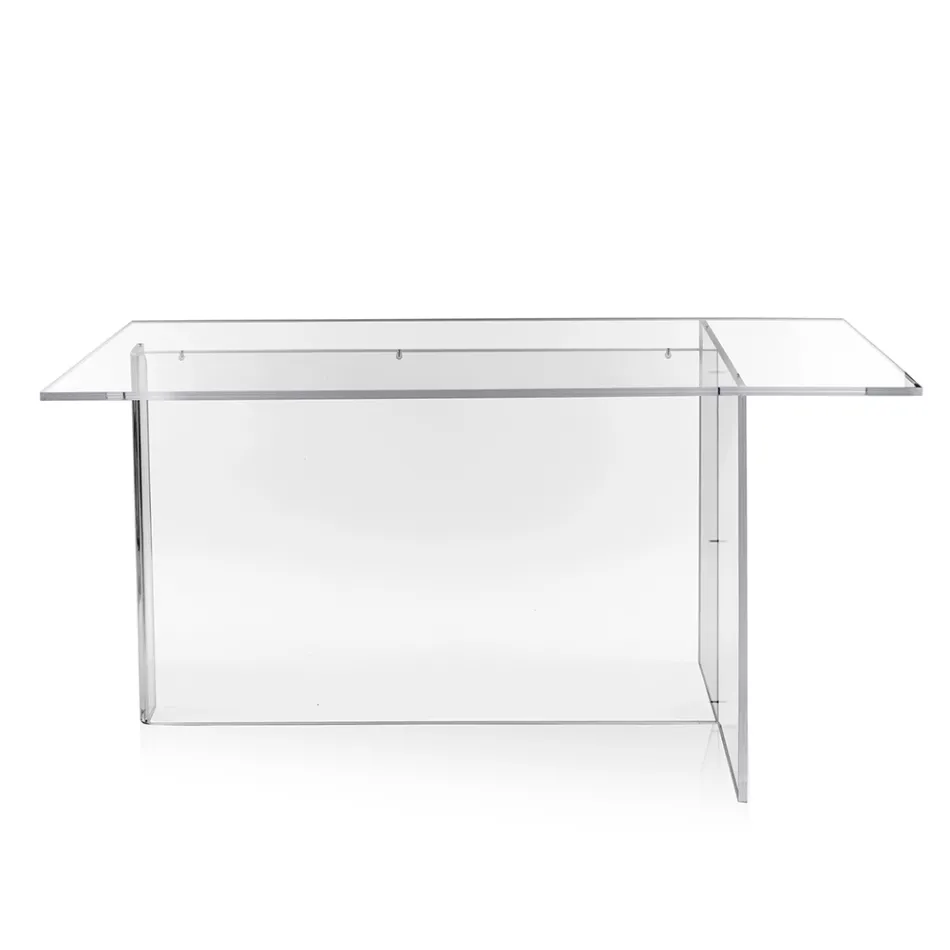 Selenia Tisch aus transparentem Plexiglas mit minimalistischem Design, hergestellt in Italien Viadurini