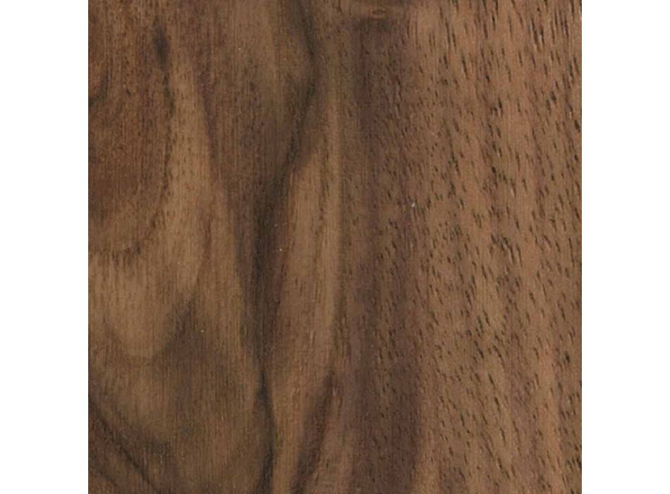 Ausziehbarer Designtisch Bis zu 294 cm in Holz und Metall Made in Italy - Nuzzo Viadurini
