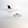 Designtisch mit Kristallfuß, hergestellt in Italien von Teggiano