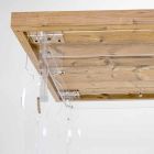 Designtisch aus Tannenholz und Plexiglas aus Italien, Castro Viadurini