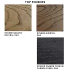 Designtisch aus furniertem Holz und Stahl, hergestellt in Italien – Dalmata Viadurini