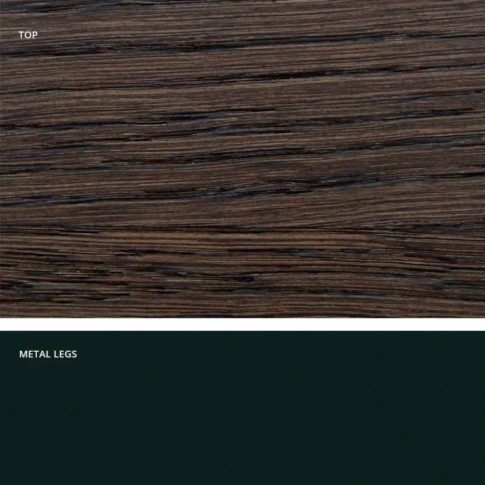 Designtisch aus Massivholz hergestellt in Italien, Wilmer Viadurini