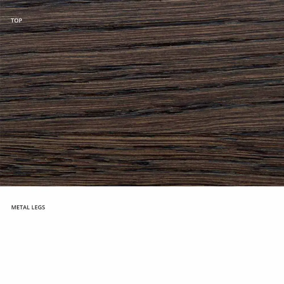 Designtisch aus Massivholz hergestellt in Italien, Wilmer Viadurini