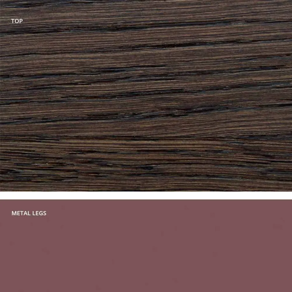 Designtisch aus Massivholz hergestellt in Italien, Wilmer Viadurini