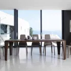 Moderner hölzerner Designtisch handgefertigt in Italien Holz Viadurini