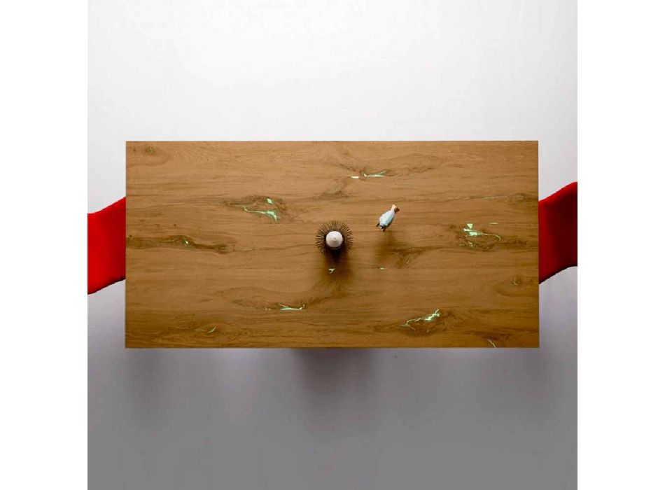 Moderner Designtisch aus Sperrholz made in Italy Amaro Viadurini
