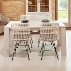 190 x 100 cm großer, fester Wohnzimmertisch aus massivem Teakholz – flämisch Viadurini