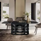 Fester Tisch 210x110 cm mit Keramikplatte in Marmoroptik - Tano Viadurini