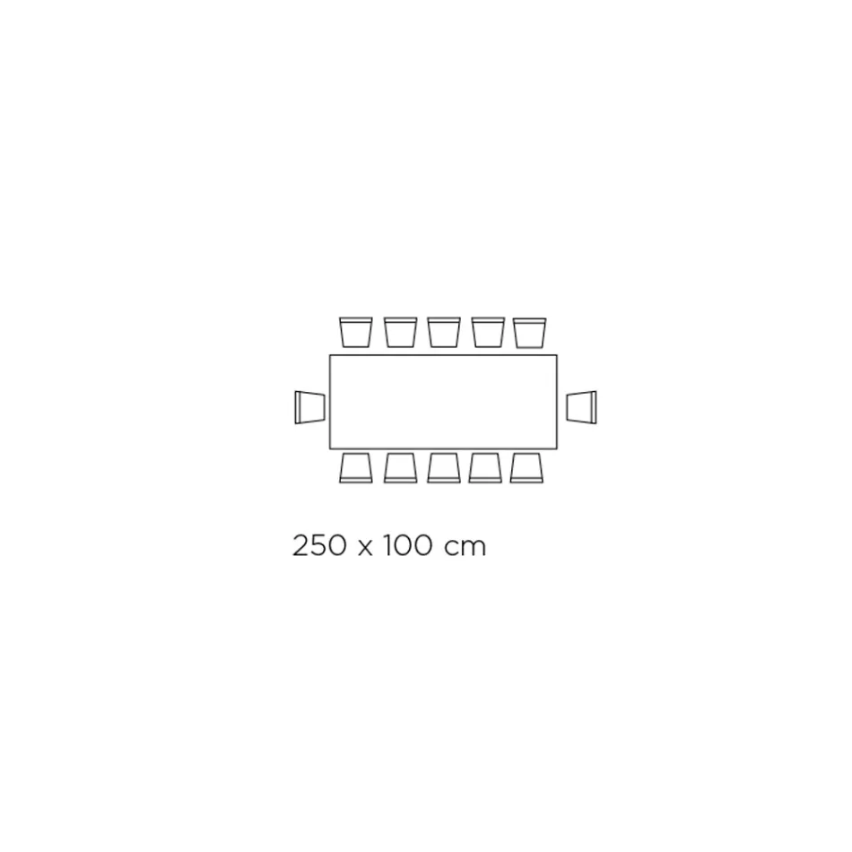 Fester Tisch mit Stahlgestell und Keramikplatte, hergestellt in Italien – Hose Viadurini