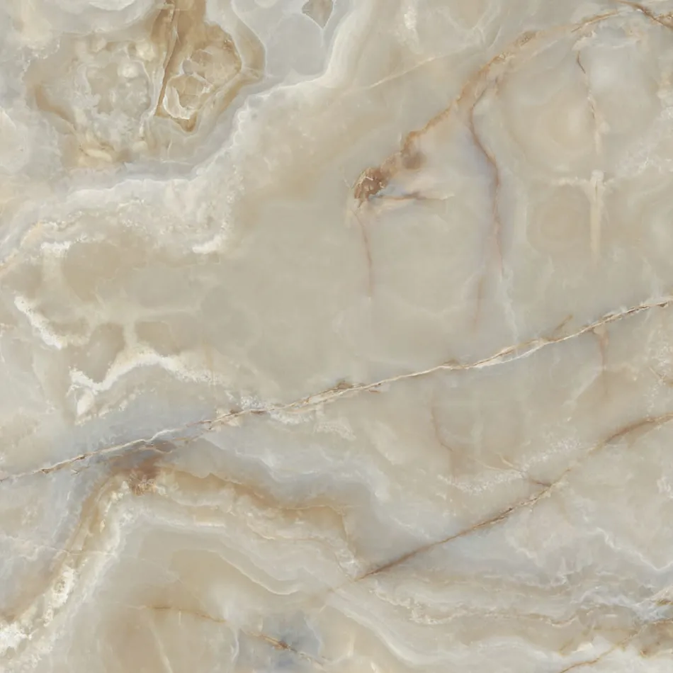 Fester Tisch mit fassförmiger Keramikplatte und Stahlgestell, hergestellt in Italien – Ezzellino Viadurini