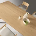 Fester Acht-Sitzer-Tisch mit MDF-Oberfläche in zwei Farben - Talia Viadurini