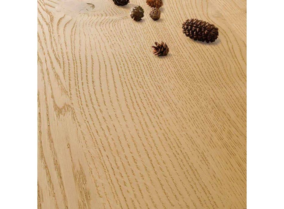 Fester Designtisch mit Massivholzplatte - Crackle Viadurini
