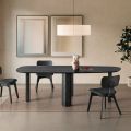 Feststehender Tisch in drei Farben mit Holzoptik und zwei Größen - Musa