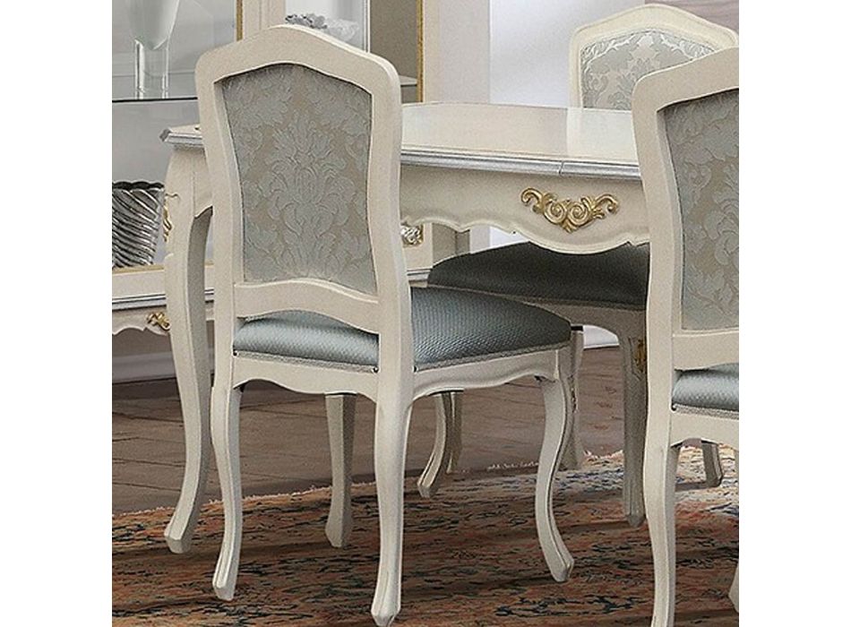 Ausziehbarer Holztisch 280 cm Klassischer Stil Made in Italy - Majesty Viadurini