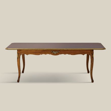 Ausziehbarer Holztisch 280 cm Klassischer Stil Made in Italy - Majesty Viadurini