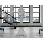 Moderner Holztisch, ausziehbar bis 300 cm, hergestellt in Italien – Dalmatiner Viadurini