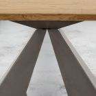 Moderner Holztisch, ausziehbar bis 300 cm, hergestellt in Italien – Dalmatiner Viadurini