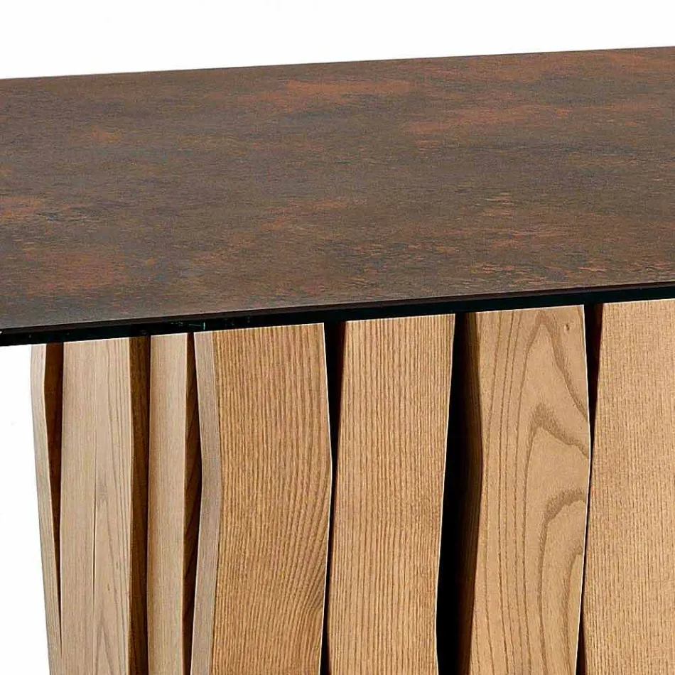 Glaskeramiktisch des modernen Designs hergestellt in Italien, Egisto Viadurini