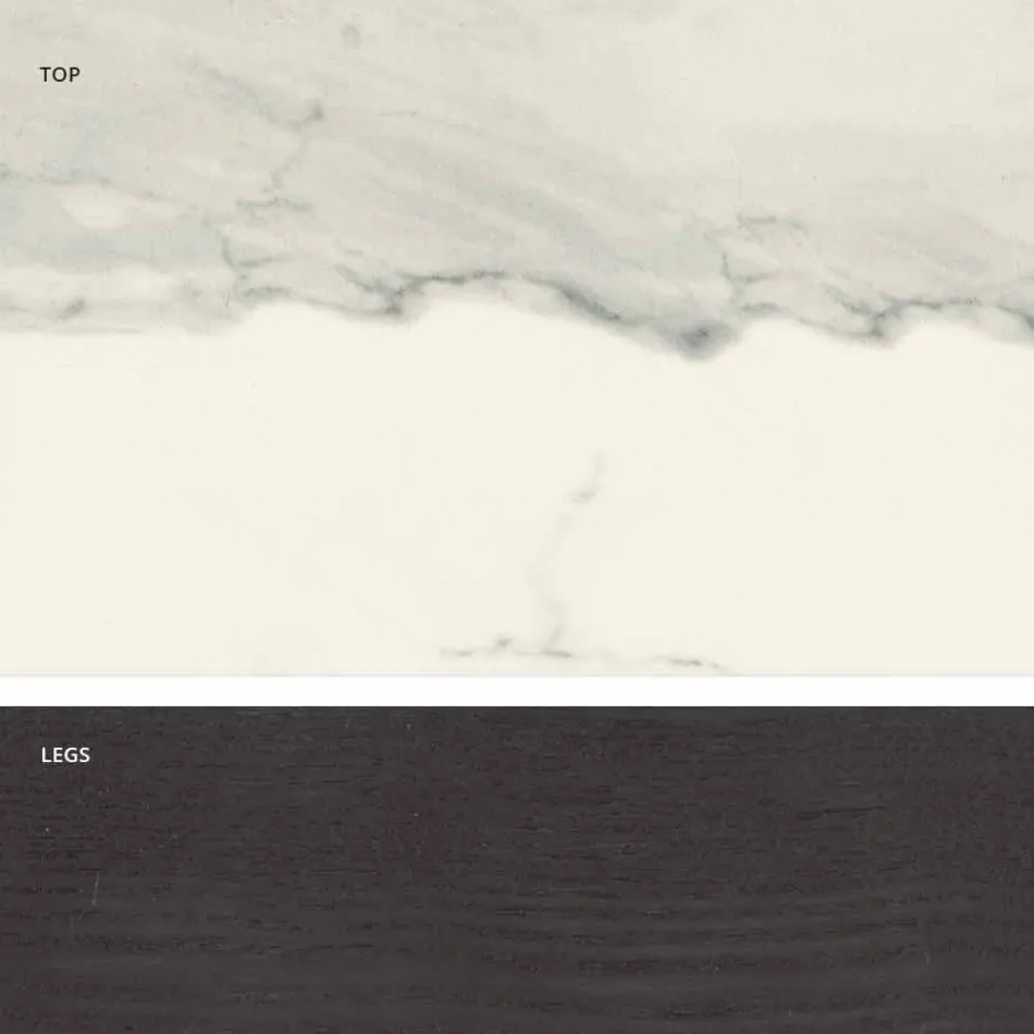 Glaskeramiktisch des modernen Designs hergestellt in Italien, Egisto Viadurini