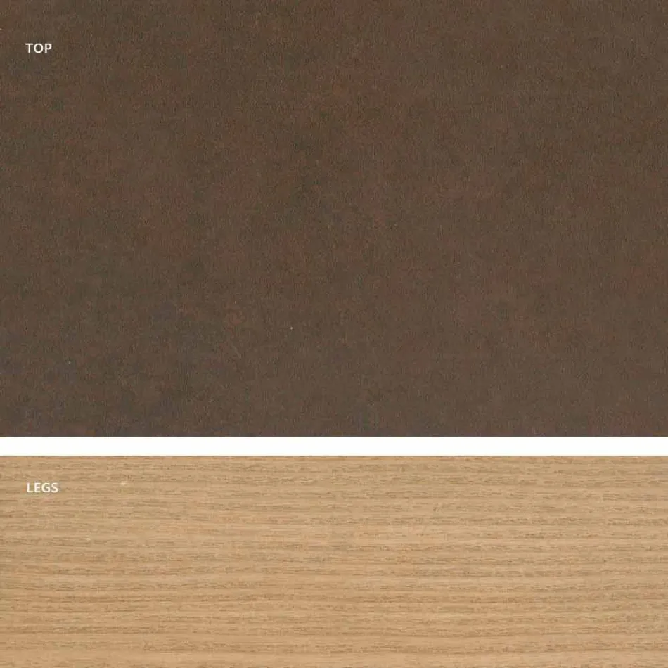 Glaskeramiktisch des modernen Designs hergestellt in Italien, Egisto Viadurini