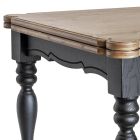 Ausziehbarer Indoor-Tisch aus Tanne mit geformten Ecken und Intarsien Made in Italy - Faramir Viadurini