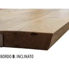 Living Table in Massellato Oak Verfügbar in verschiedenen Kanten Made in Italy - Treebeard Viadurini