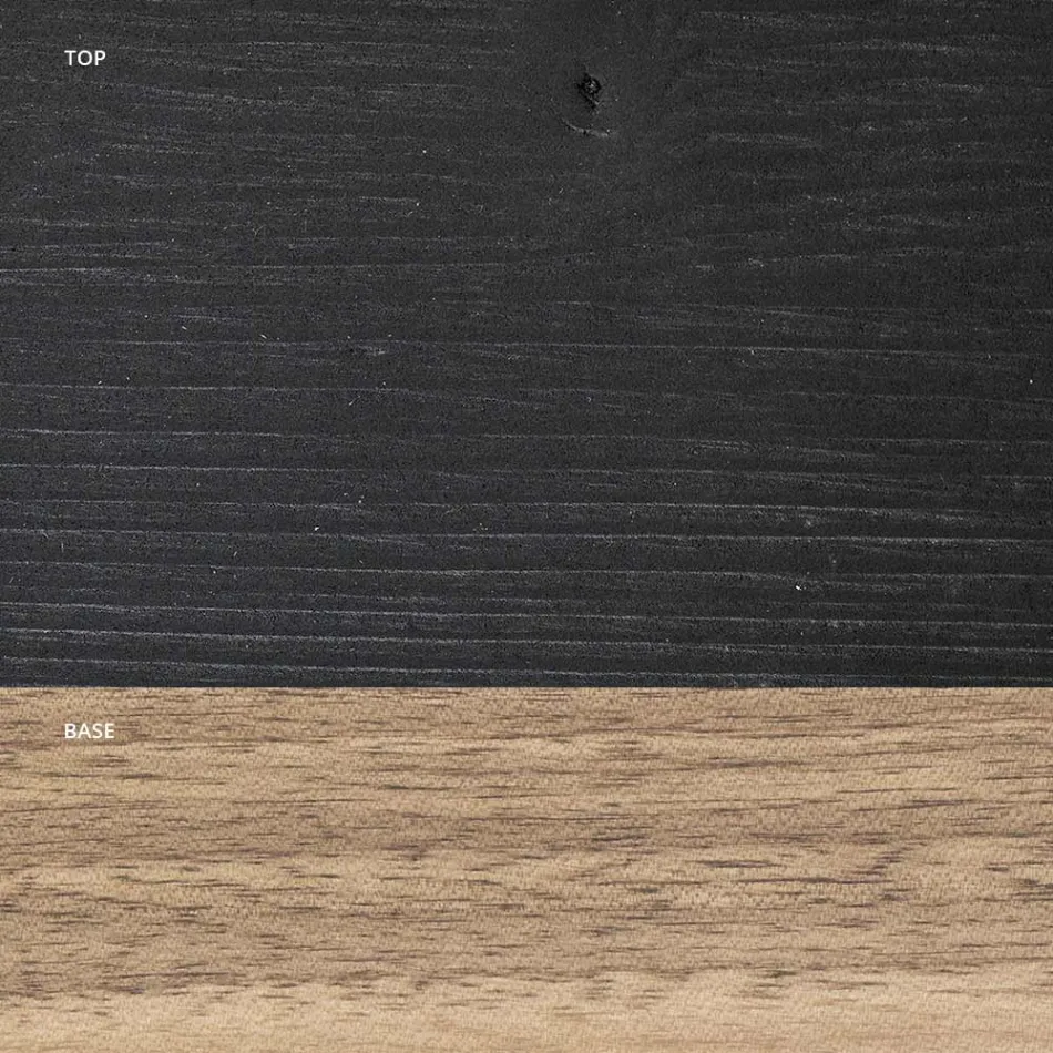 Wohnzimmertisch komplett aus Eiche Made in Italy - Geolier Viadurini