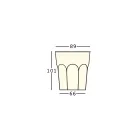 Design-Leuchttisch für den Außenbereich aus Polyethylen und HPL, hergestellt in Italien – Pucca Viadurini