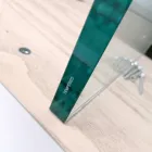 Moderner ausziehbarer Tisch auf 300 cm aus Laminat und Glas, hergestellt in Italien – Tear Viadurini