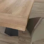 Moderner ausziehbarer Tisch Bis 260/280 cm in Holz und Metall - Teramo Viadurini
