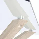 Homemotion Esstisch mit gehärteter Glasplatte - Denda Viadurini