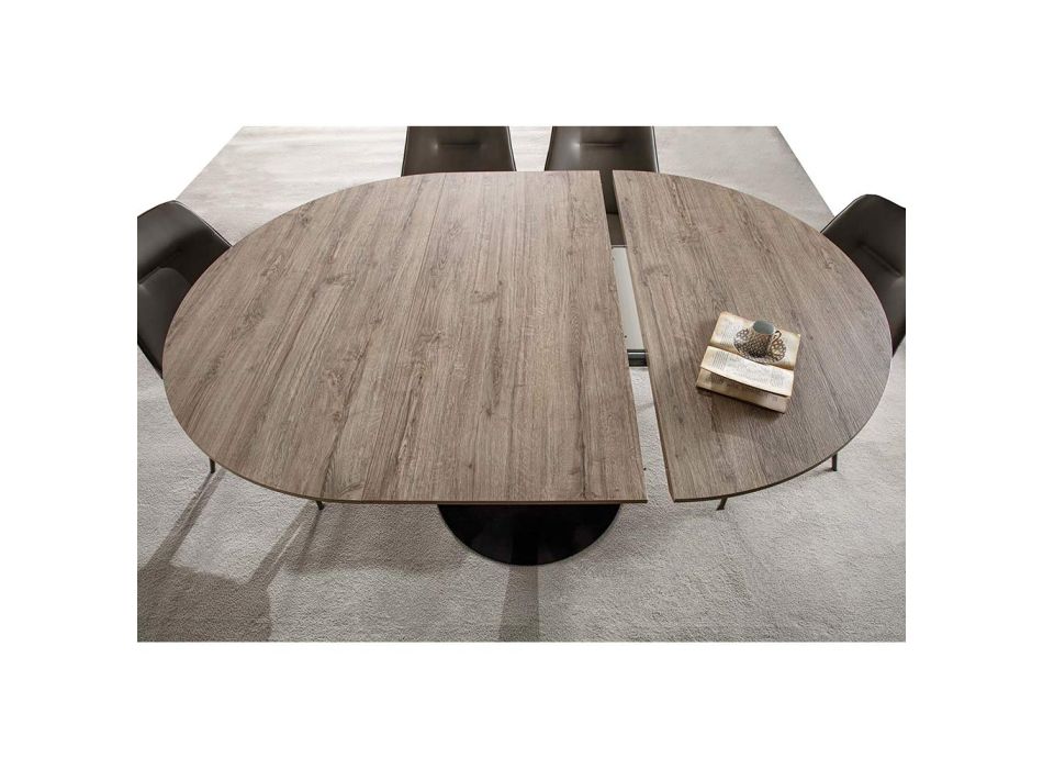 Esstisch mit ausziehbarer runder Platte bis zu 170 cm - Moreno Viadurini