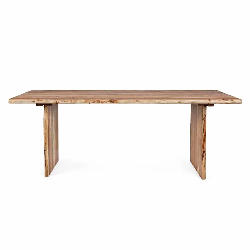 Homemotion Modern Acacia Wood Esstisch - Pinco Viadurini