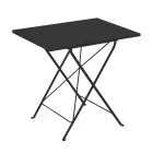 Klappbarer Gartentisch aus verzinktem Stahl Made in Italy - Akila Viadurini