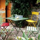 Klappbarer Gartentisch aus verzinktem Stahl Made in Italy - Akila Viadurini