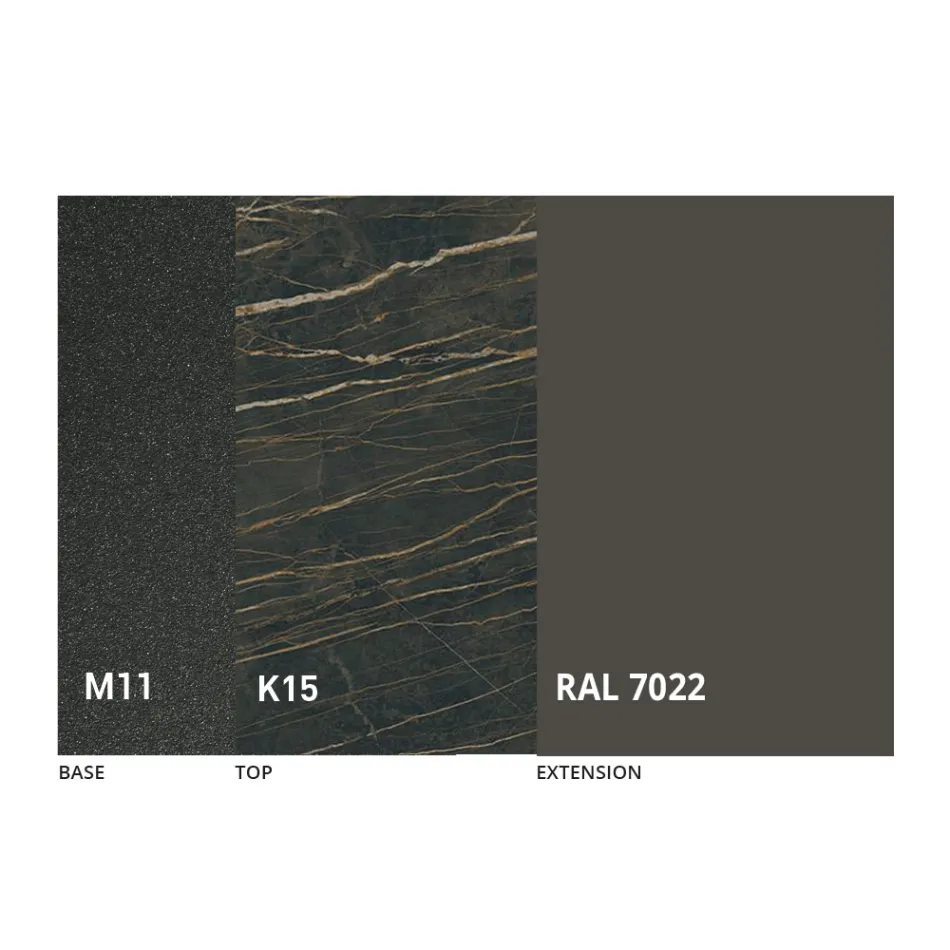 Runder Esstisch mit ausziehbarer Platte bis 180 cm Made in Italy - Muschio Viadurini