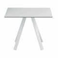 Quadratischer Tisch im Freien aus Metall und HPL Made in Italy - Deandre