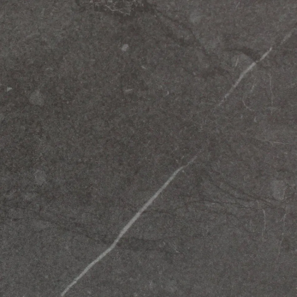 Runder Außentisch aus grauer Steinkeramik Made in Italy - Pegaso Viadurini