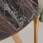 Runder Außentisch aus roter Keramik Domus Made in Italy - Pegaso Viadurini