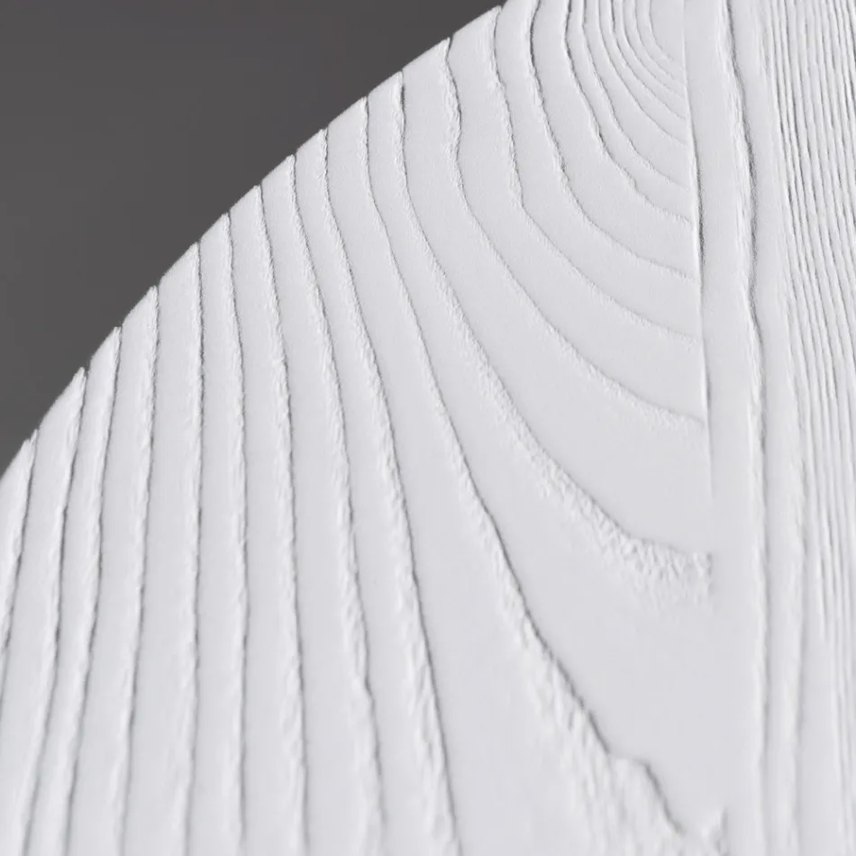 Runder Esstisch aus eschenfurniertem Sperrholz - Libra Viadurini