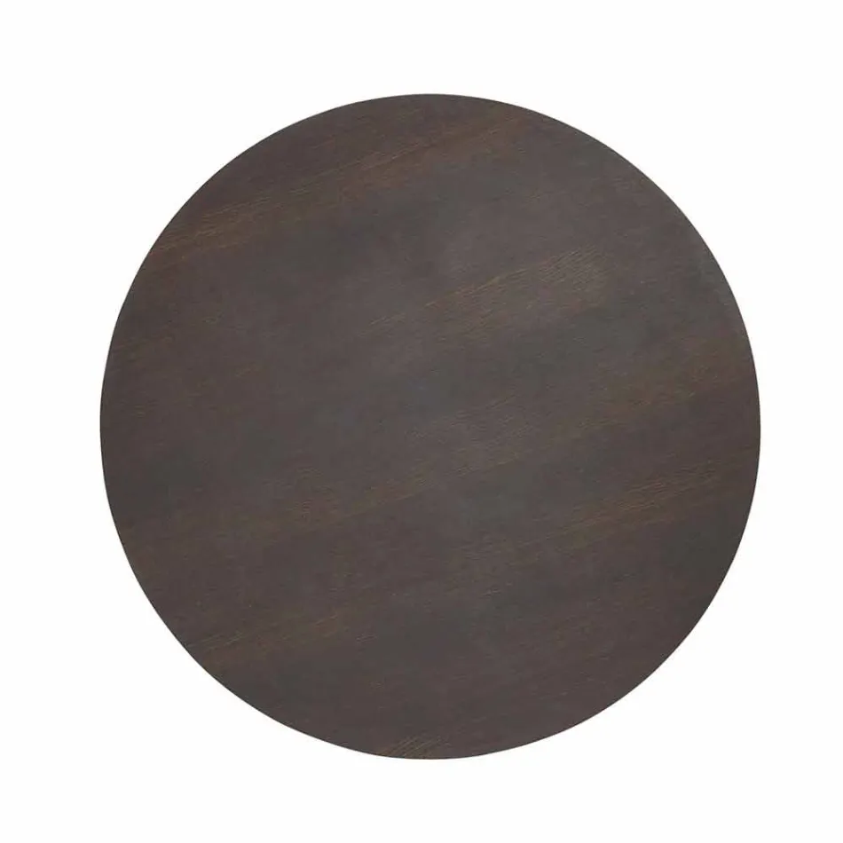 Runder Tisch im klassischen Design mit Platte aus Ø140 und HPL - 19. Jahrhundert von Slide Viadurini