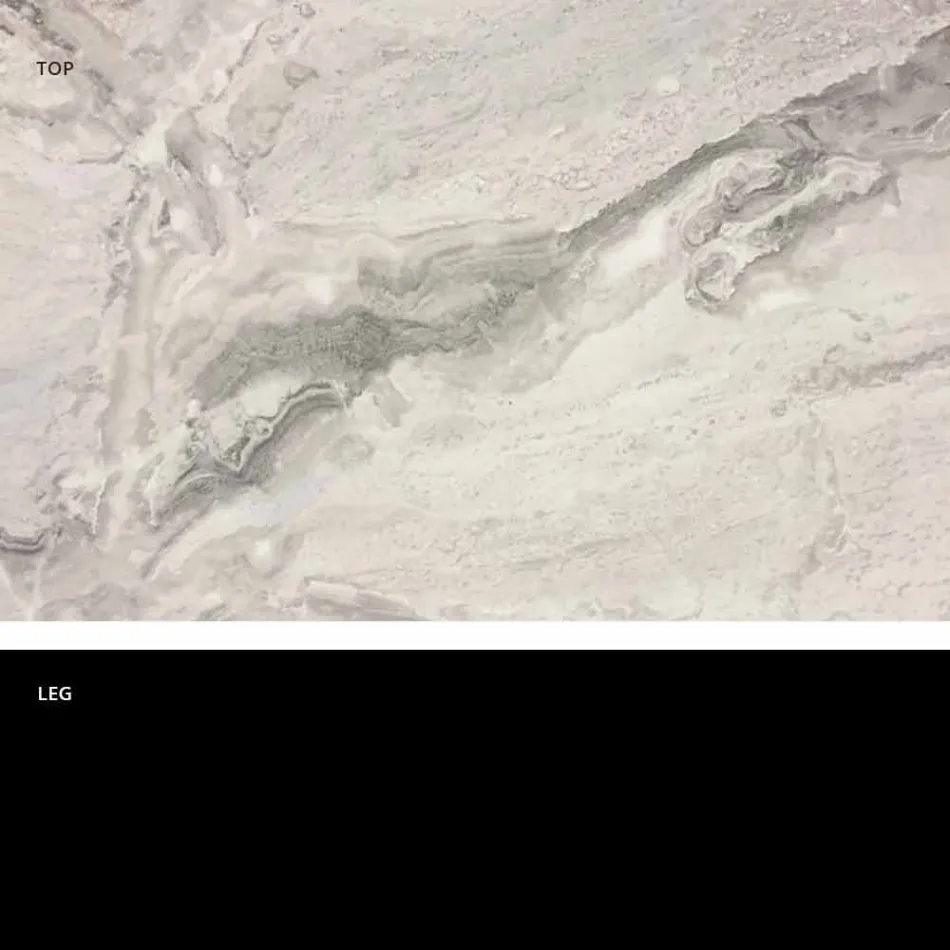 Runder Tisch im klassischen Design mit Platte aus Ø140 und HPL - 19. Jahrhundert von Slide Viadurini